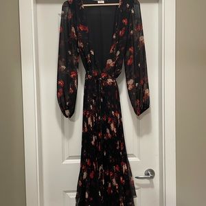 Aritzia Wilfred long wrap dress